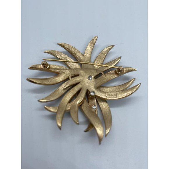 Mid-Century Crown TRIFARI Harlequin Enamel Gold To - Picture 5 of 5